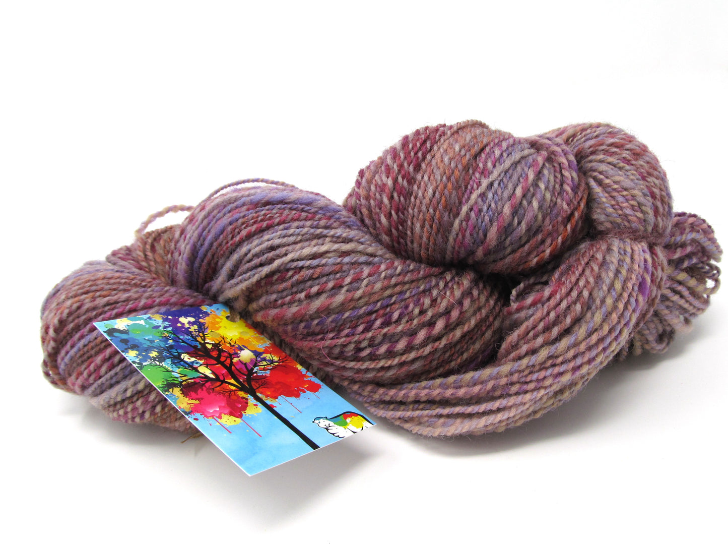 Handspun Yarn Hand Dyed Whitefaced Woodland Wool 130g 268yds DK
