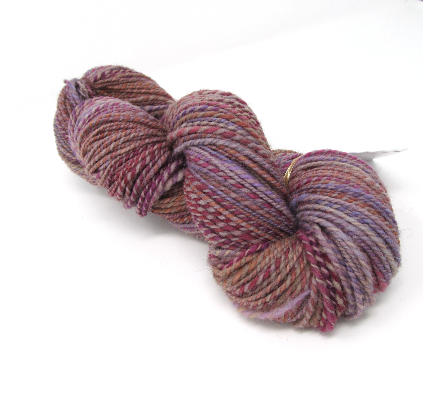 Handspun Yarn Hand Dyed Whitefaced Woodland Wool 130g 268yds DK