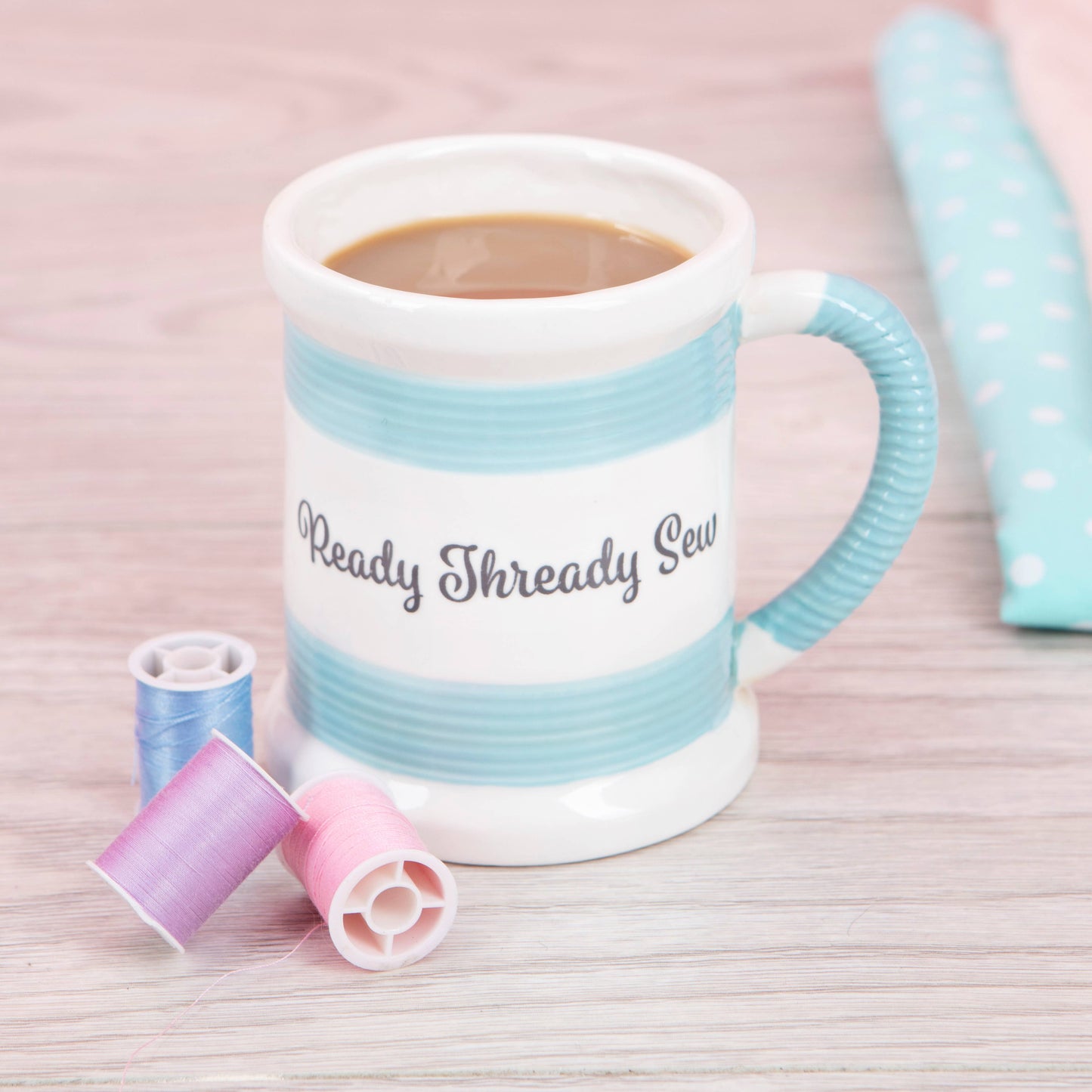 Sewing Mug - Ready Steady Sew - Sewing Gift/Mugs for Her
