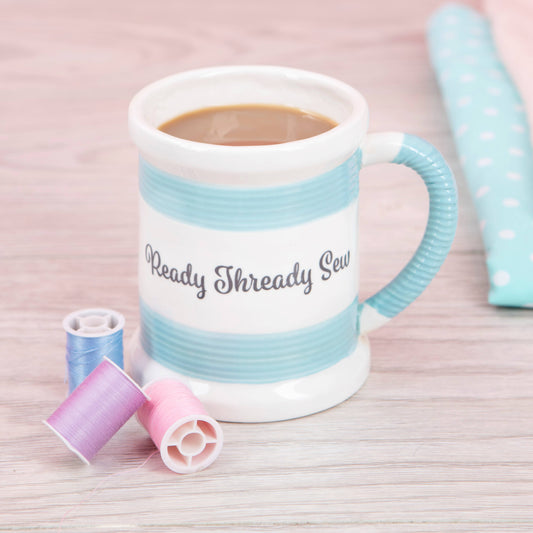 Sewing Mug - Ready Steady Sew - Sewing Gift/Mugs for Her