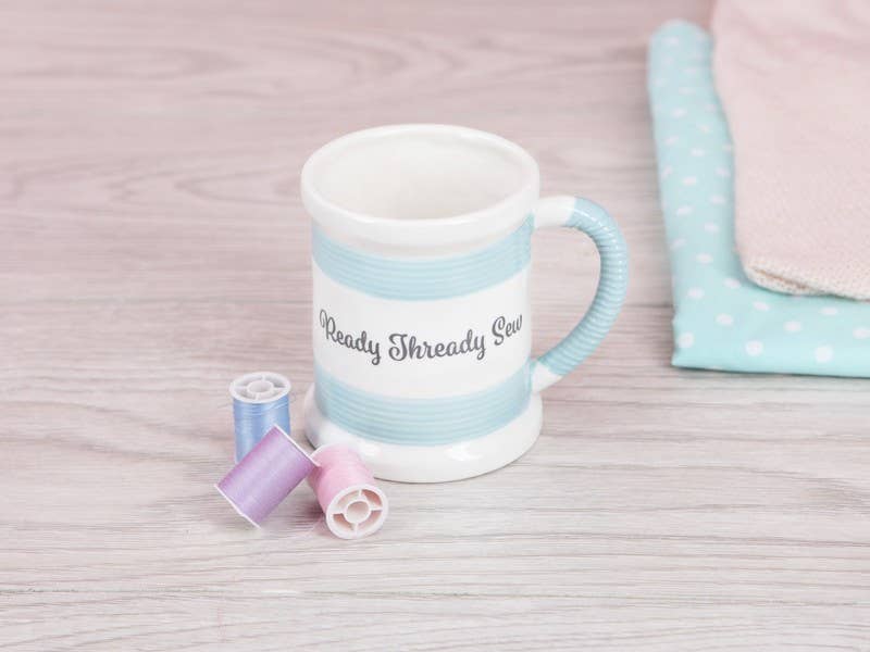 Sewing Mug - Ready Steady Sew - Sewing Gift/Mugs for Her