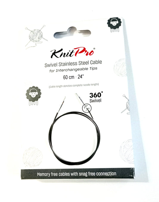 Knitpro Cable: 360° Swivel Interchangeable 60cm