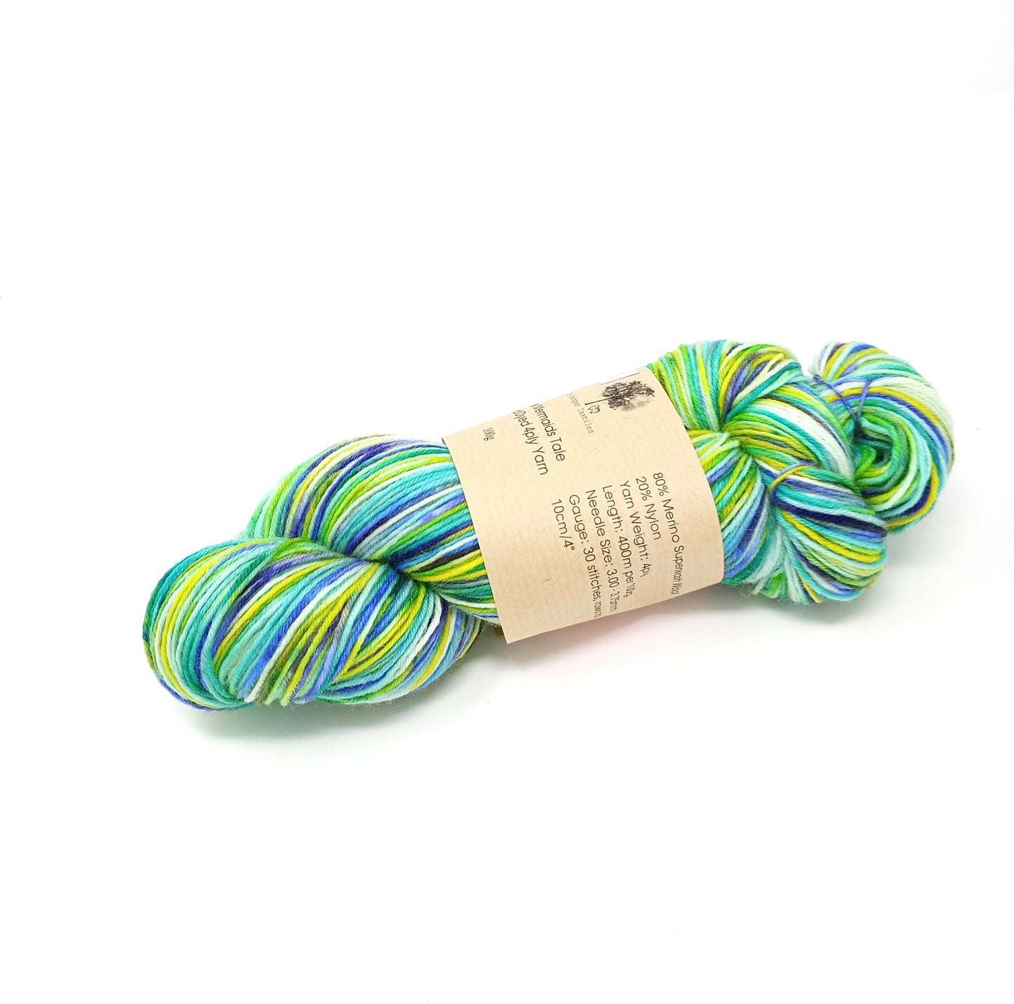 A Mermaids Tale Hand Dyed Merino Wool & Nylon 4ply Yarn 100g no.3