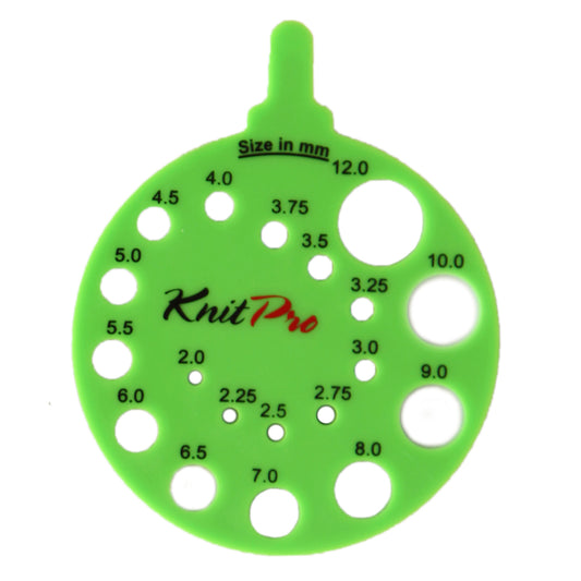 KnitPro Round Knitting Needle Size Gauge 2mm - 12mm