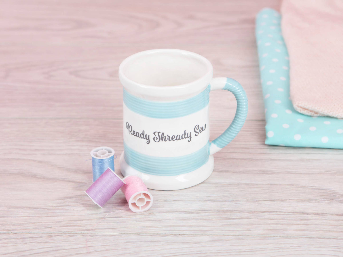 Sewing Mug - Ready Steady Sew - Sewing Gift/Mugs for Her
