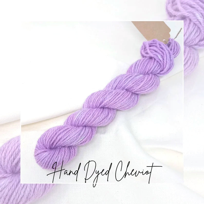 Hand Dyed Aran Yarn Cheviot Wool British Breed 50g ch13