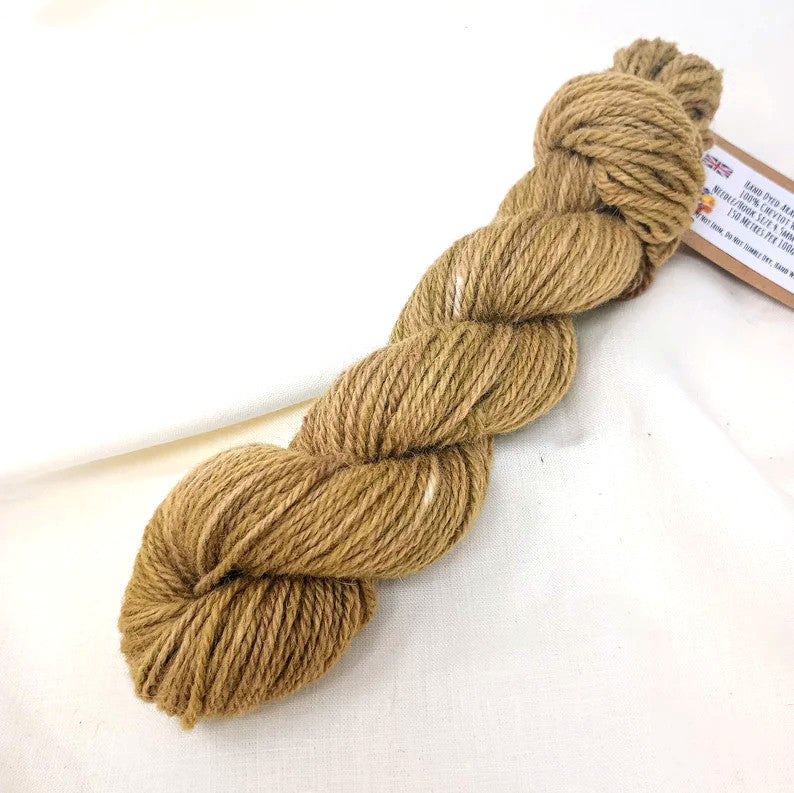 Hand Dyed Aran Yarn Cheviot Wool British Breed 50g ch17