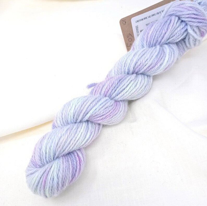 Hand Dyed Aran Yarn Cheviot Wool British Breed 50g ch10