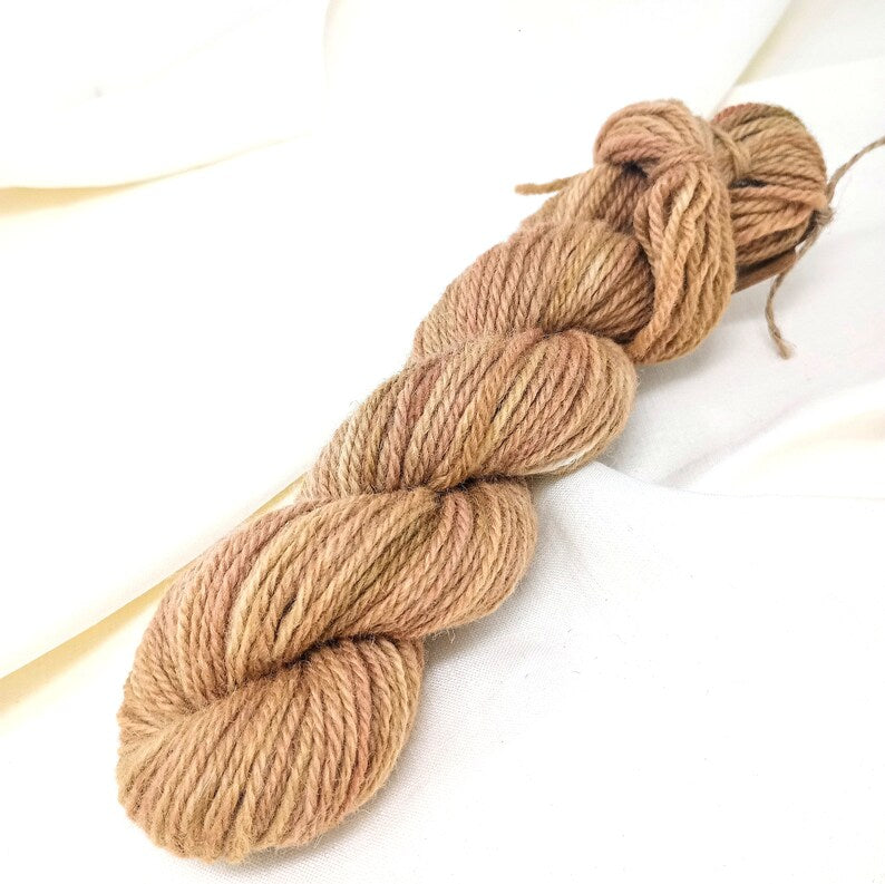 Hand Dyed Aran Yarn Cheviot Wool British Breed 50g ch7