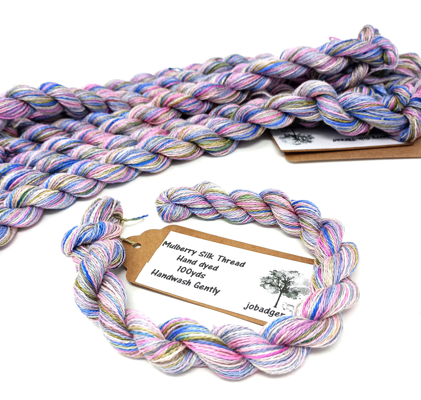 Lilac Tree Hand Dyed Mulberry Silk Thread 100yds