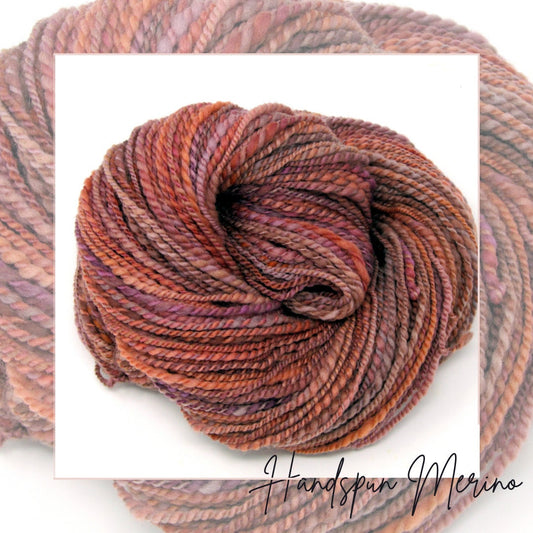 Handspun Yarn Hand Dyed Merino Wool 94g 200yds