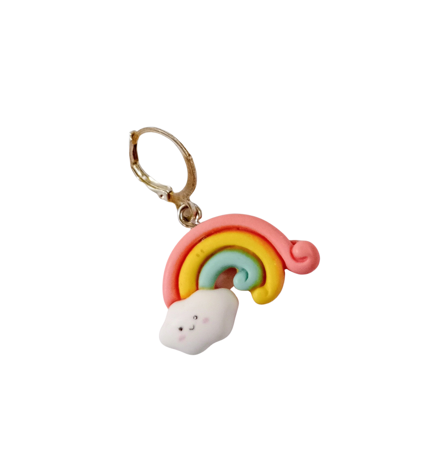 Stitch Marker Smiley Rainbow