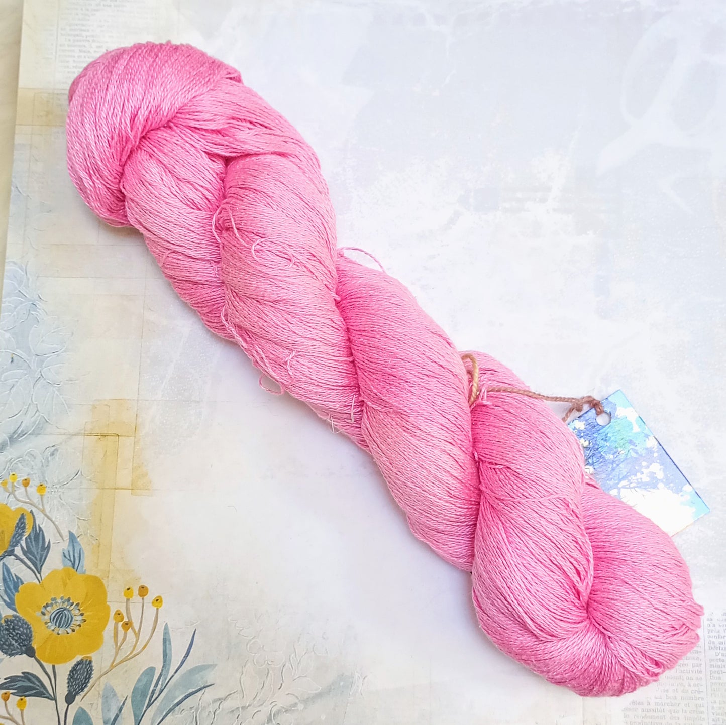 Hand Dyed Mulberry Silk Lace Yarn 100g 2/20nm 1000m per 100g