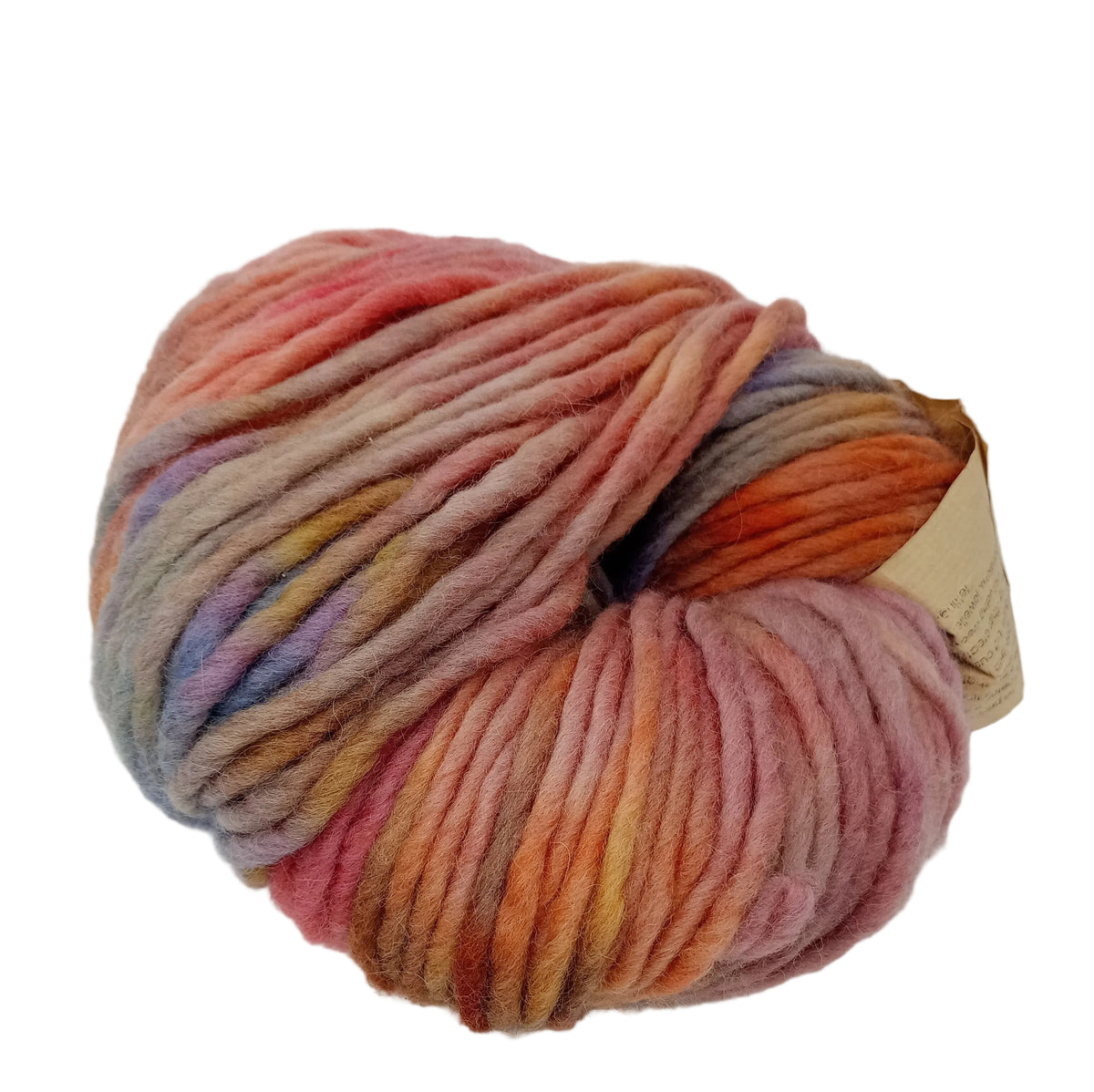 Hand dyed chunky yarn pencil roving Cheviot wool 200g