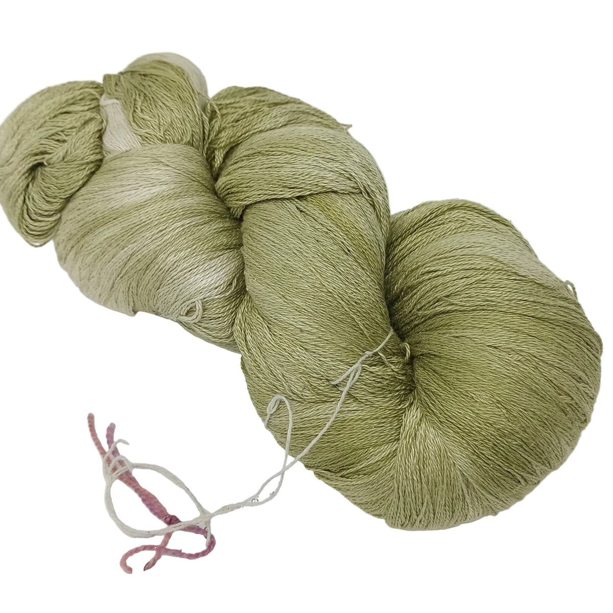 Hand Dyed Mulberry Silk Lace Yarn 180g 2/20nm 1000m per 100g Sage green