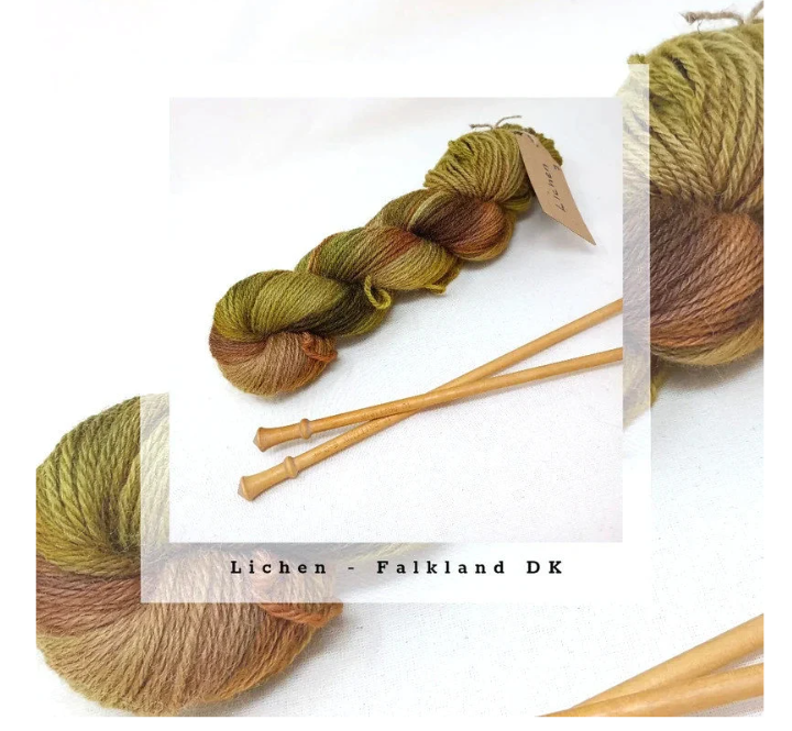 Lichen - Hand Dyed DK Falkland Wool Yarn 100g