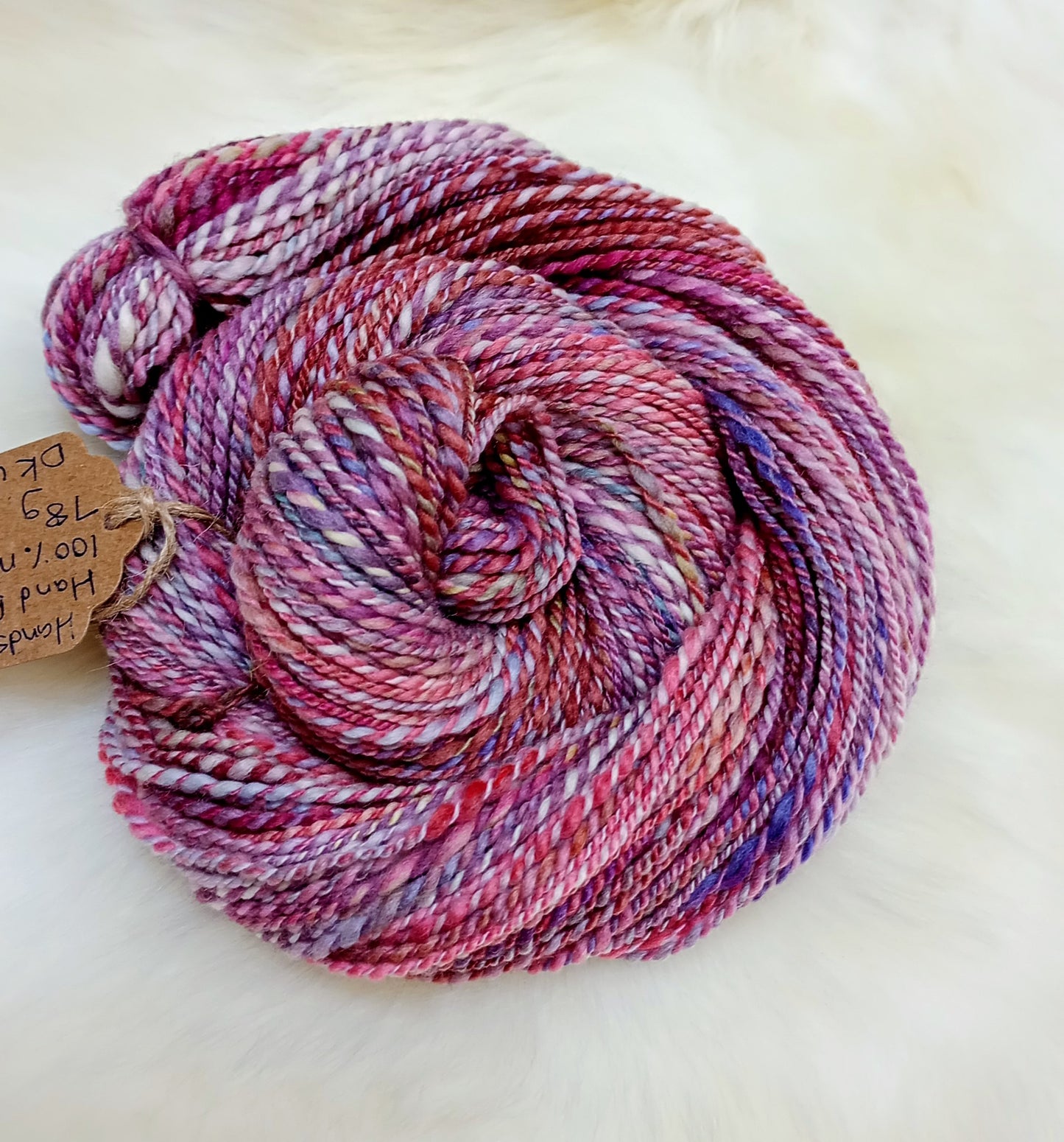 Handspun Merino wool Yarn hand dyed 78g DK