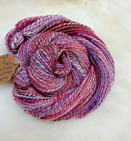 Handspun Merino wool Yarn hand dyed 78g DK