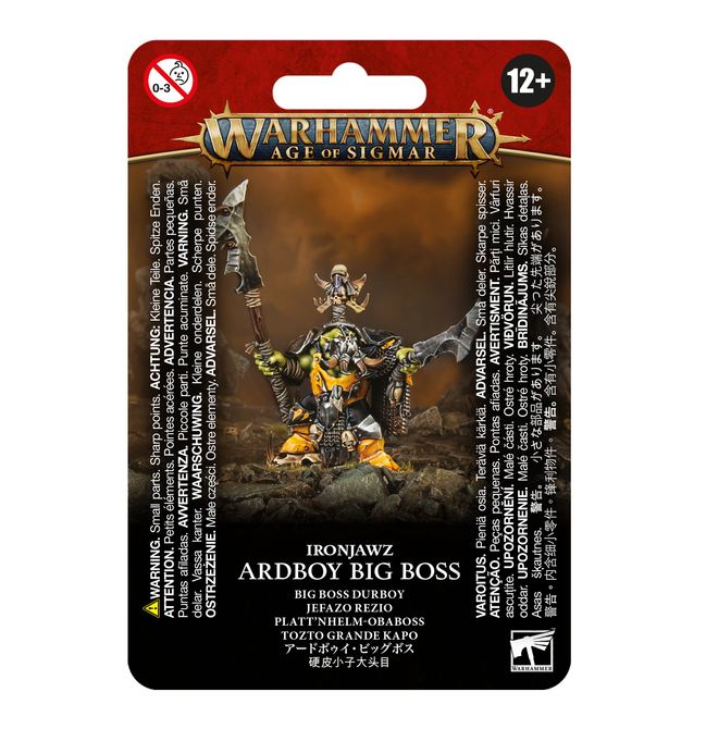 Warhammer age of Sigmar Ironjawz Ardboy Big Boss