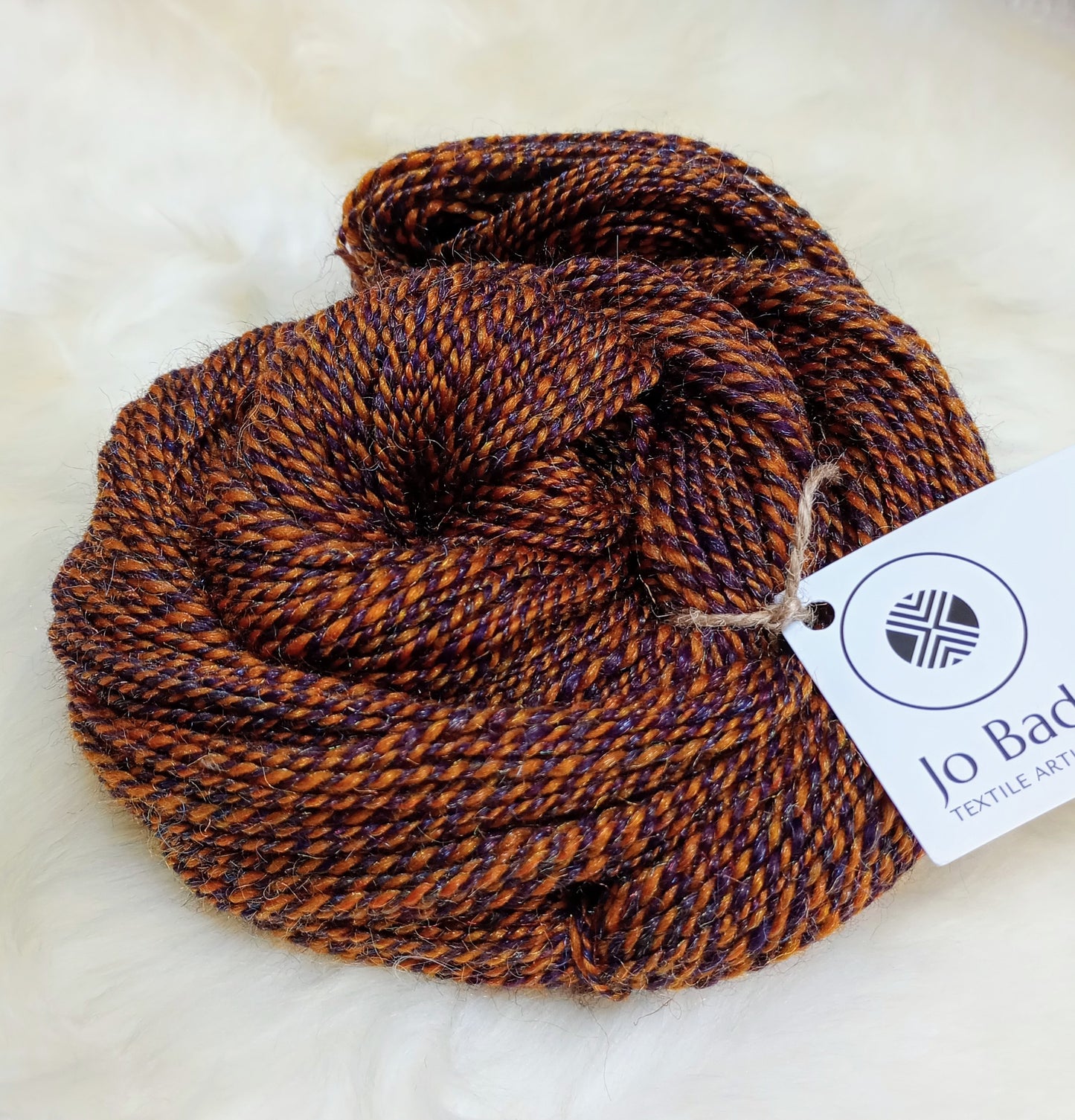 Handspun Yarn Merino Wool & Sparkle 100g 3.5oz 228 Yards