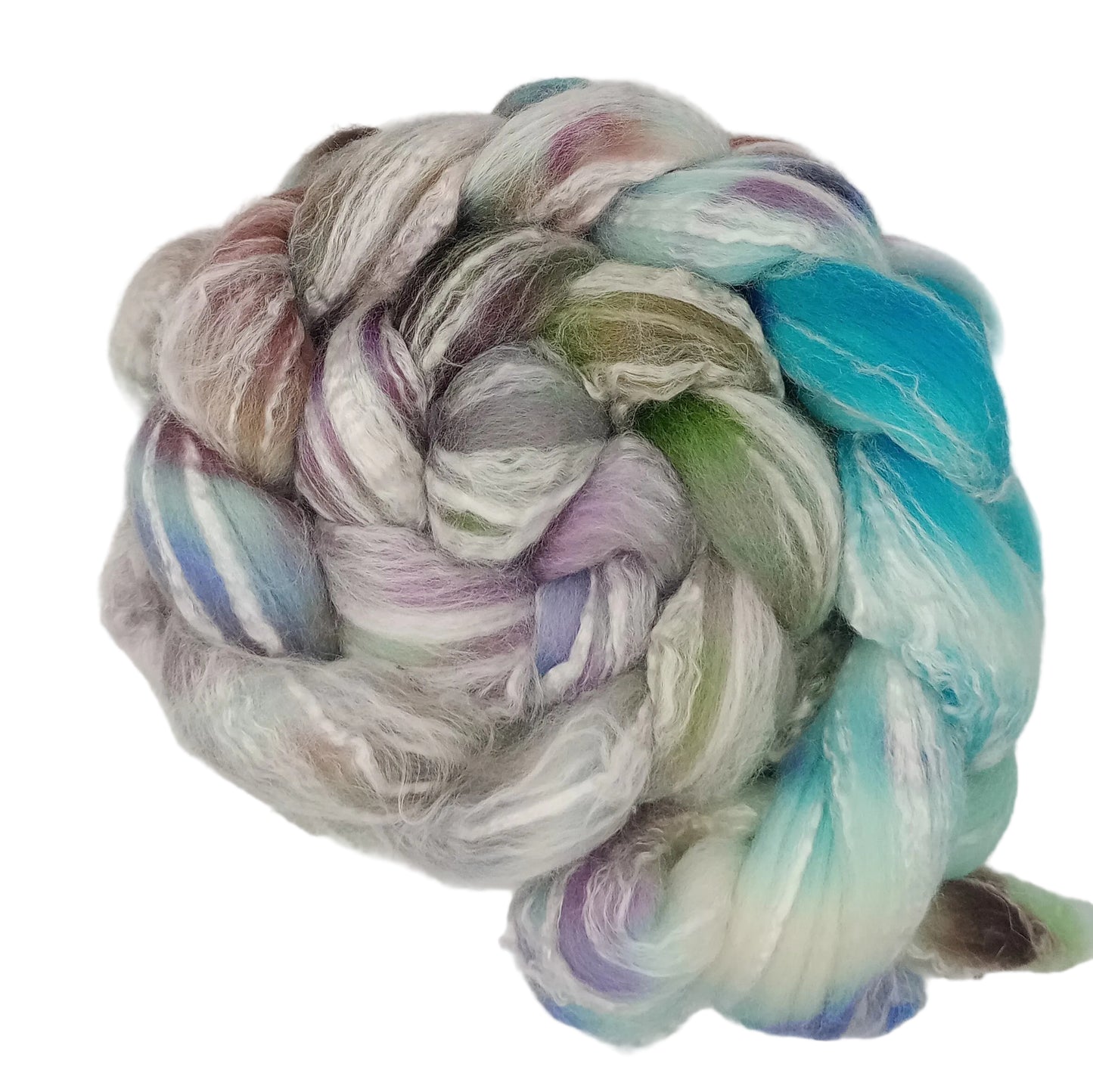 Hand Dyed Merino & Bamboo Wool Top 100g #8