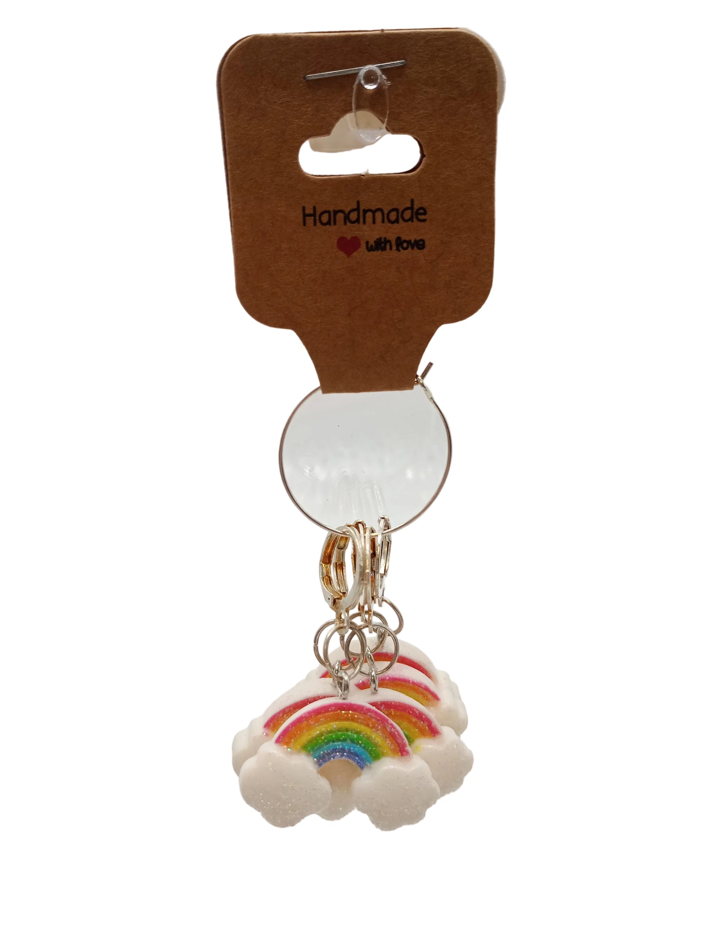 Sparkle Rainbow Stitch Marker set of five