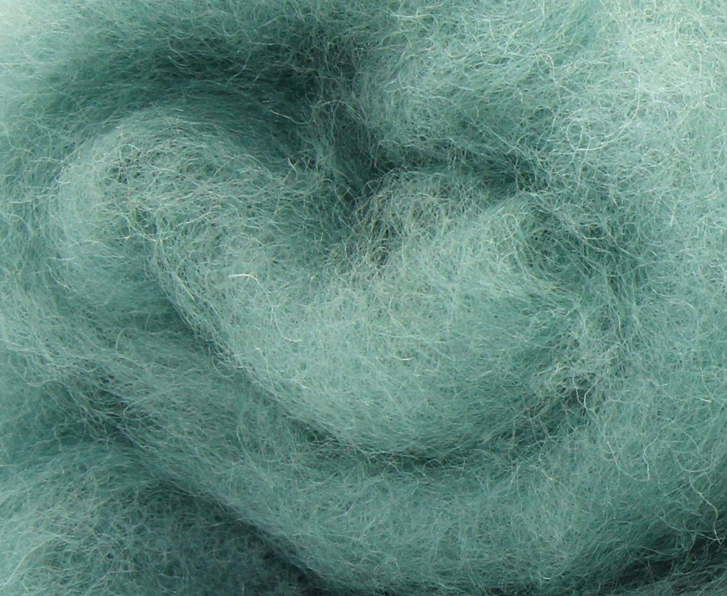 Carded Batt Perendale Wool 200g Teal