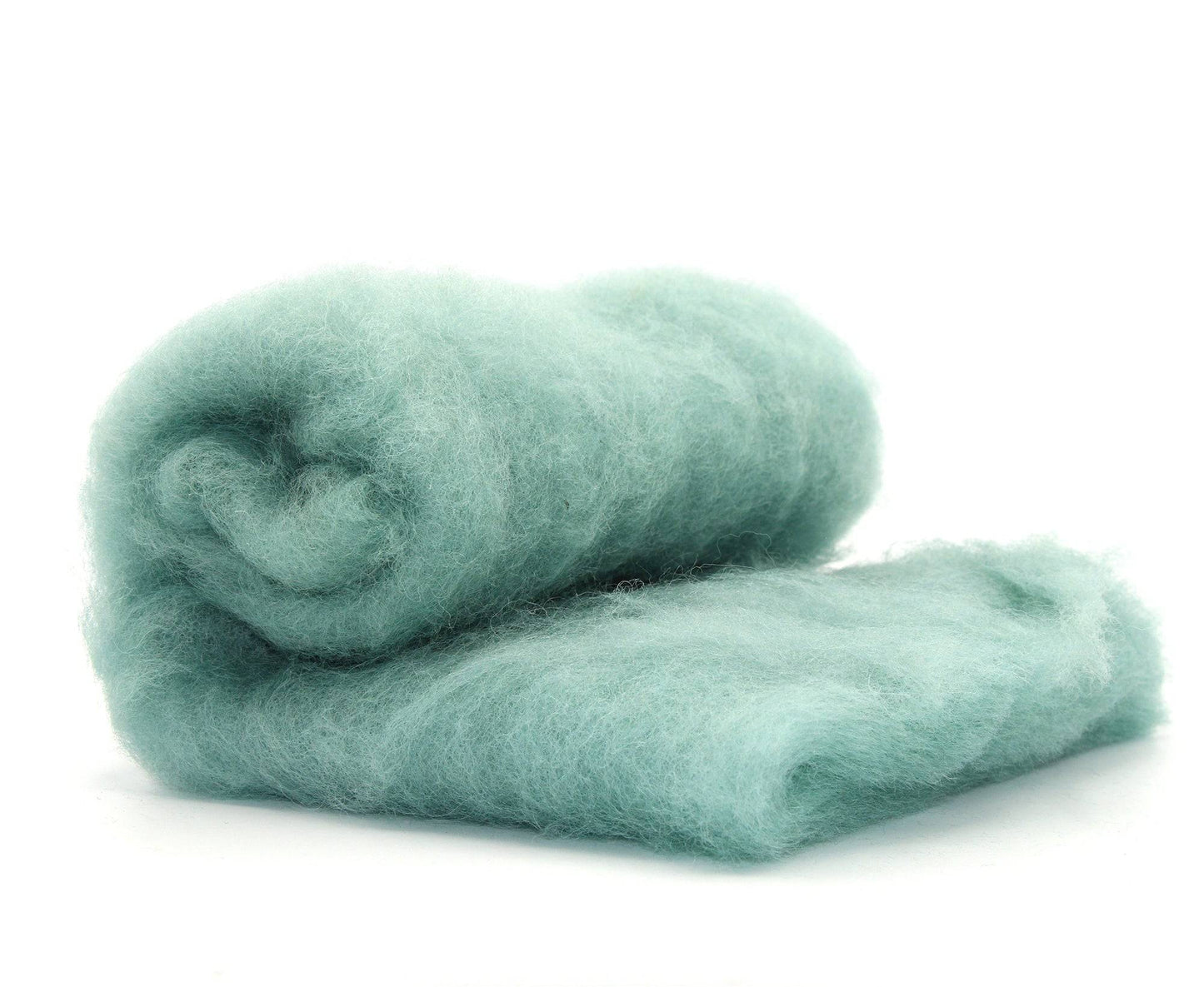 Carded Batt Perendale Wool 200g Teal