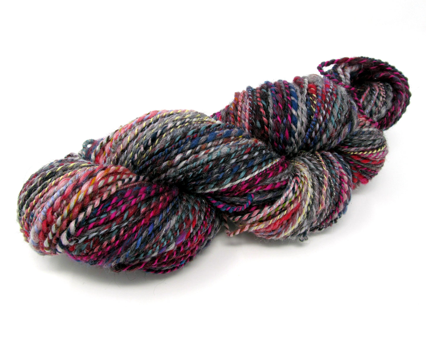 Handspun Textured Yarn Merino Wool & Sparkle 160g