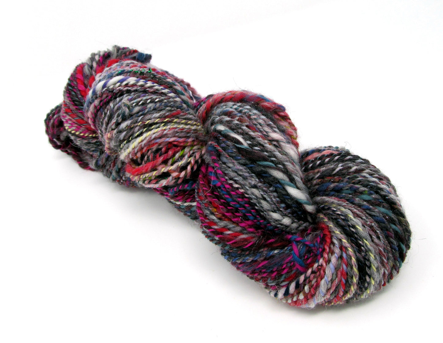 Handspun Textured Yarn Merino Wool & Sparkle 160g