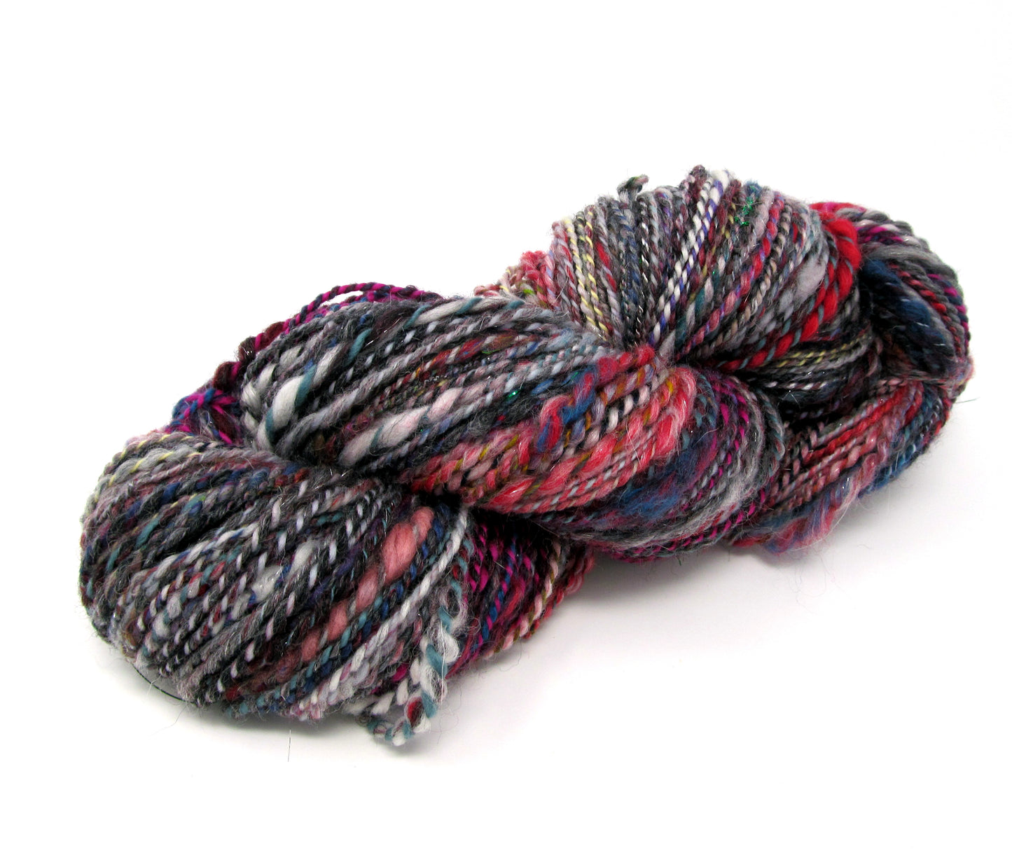 Handspun Textured Yarn Merino Wool & Sparkle 160g