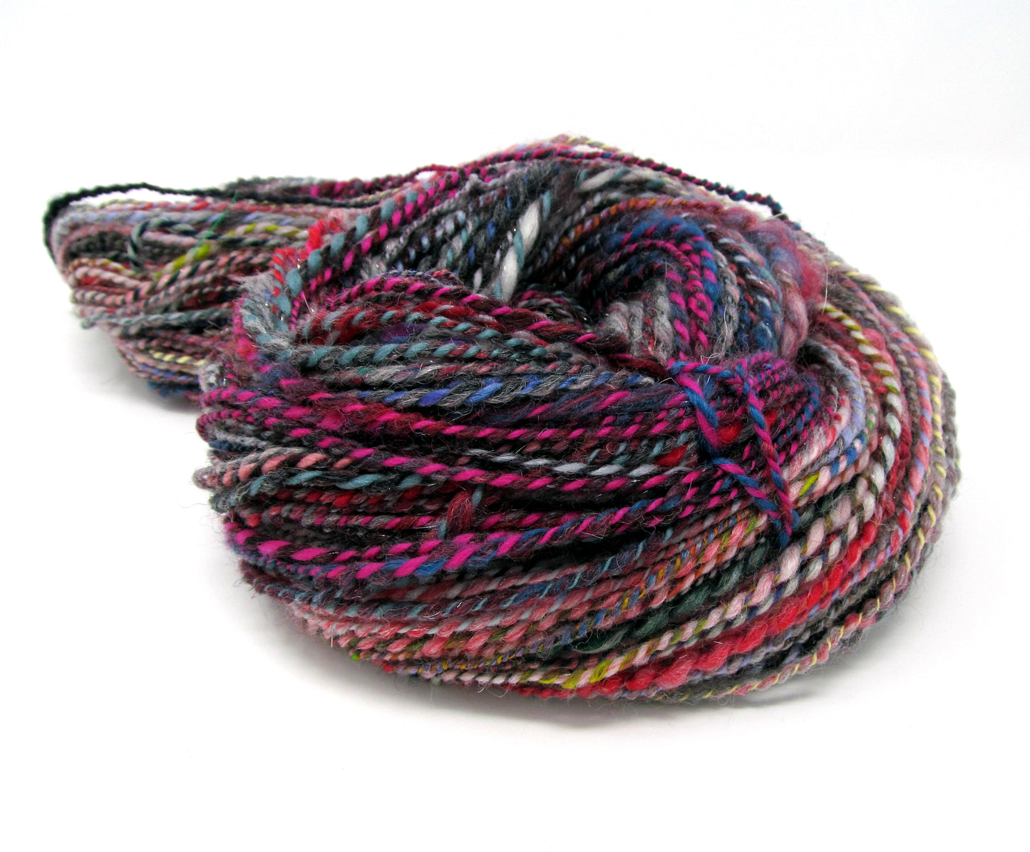 Handspun Textured Yarn Merino Wool & Sparkle 160g