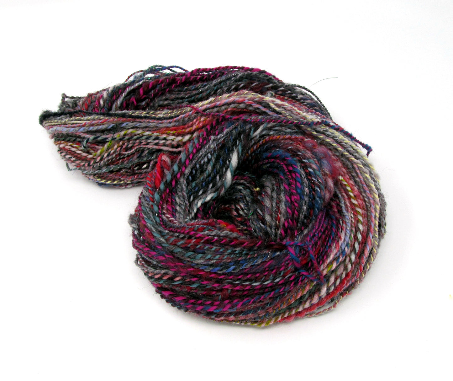 Handspun Textured Yarn Merino Wool & Sparkle 160g