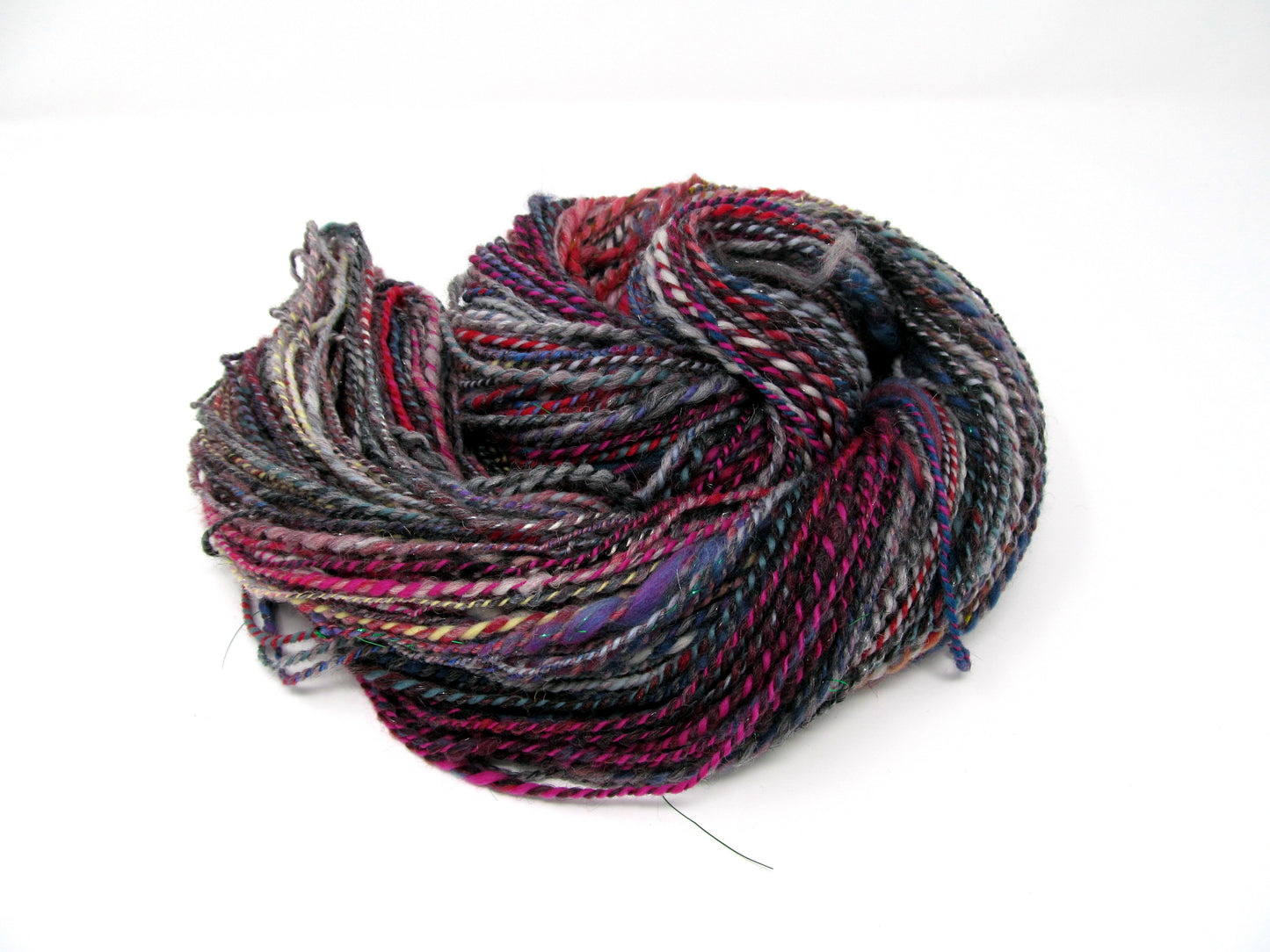Handspun Textured Yarn Merino Wool & Sparkle 160g