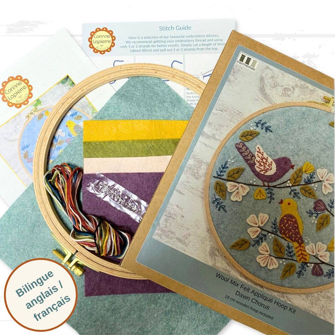 Dawn Chorus Appliqué Hoop Craft Kit