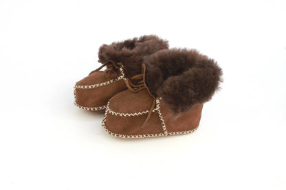 Children's Sheepskin Lace-Up Bootie