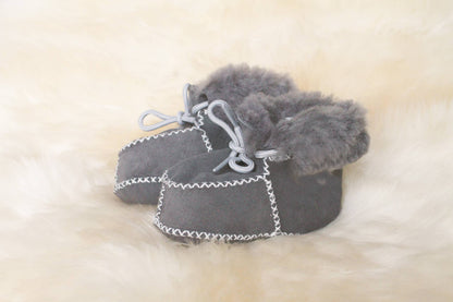 Children's Sheepskin Lace-Up Bootie