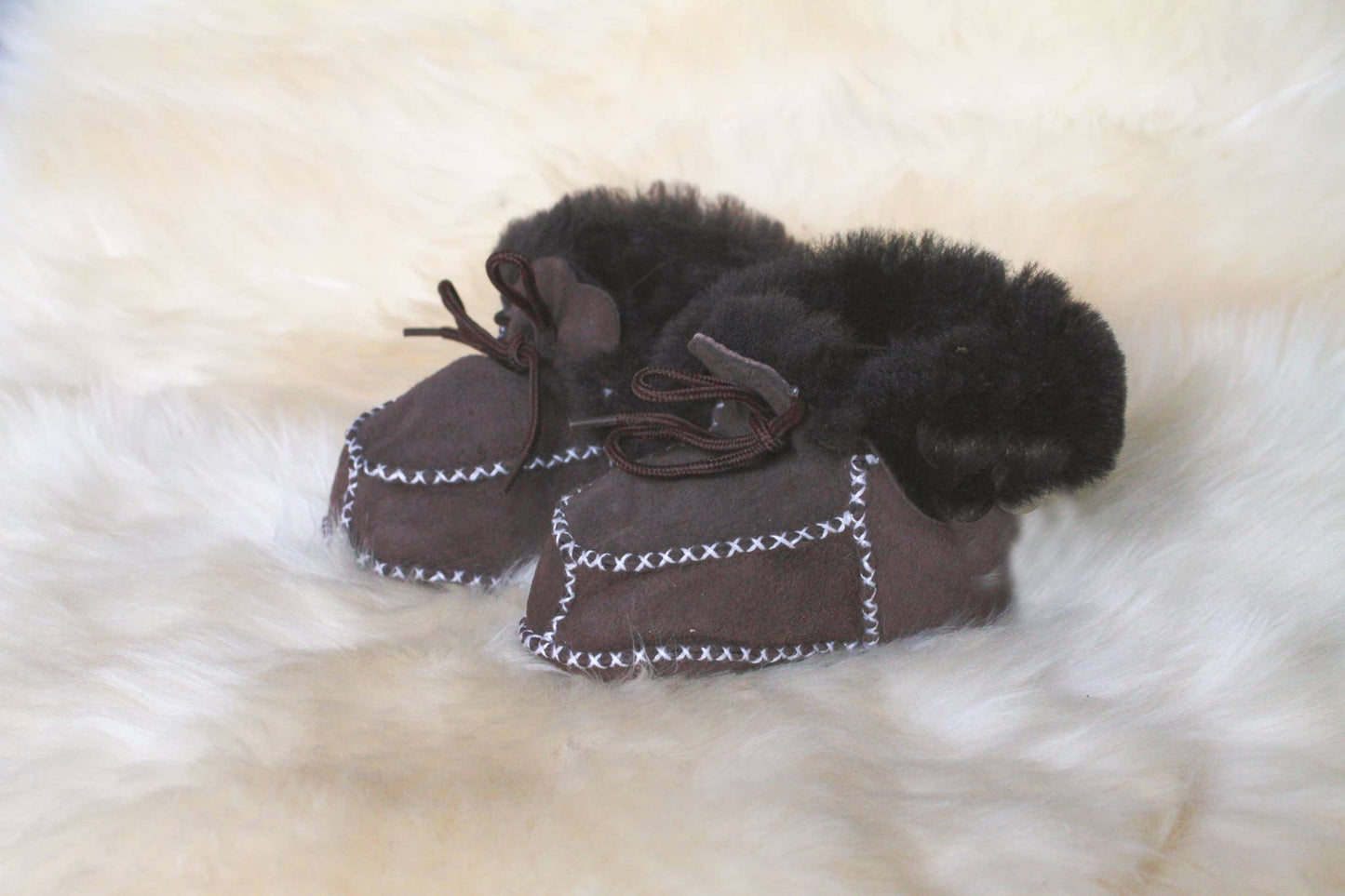 Children's Sheepskin Lace-Up Bootie