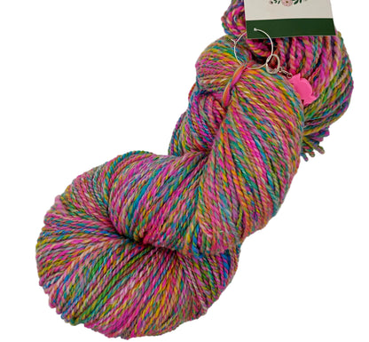 Naughty Neon Handspun Merino Wool Yarn 181g