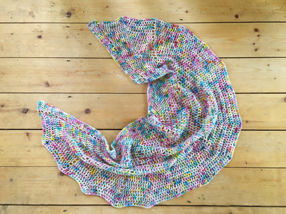 Crochet Pattern - Coco Shawl - PRINT