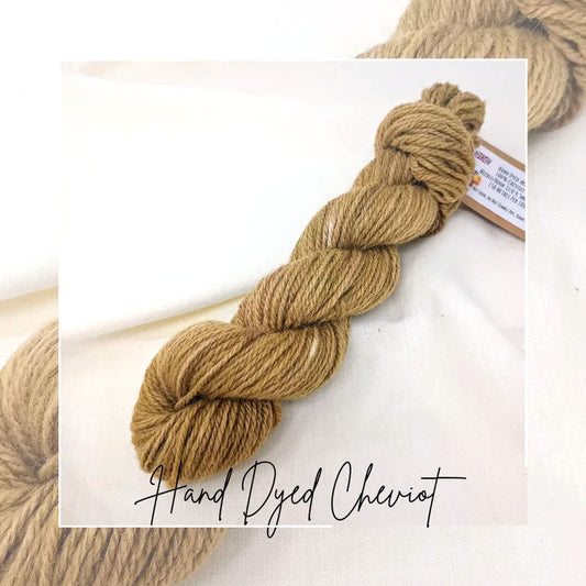Hand Dyed Aran Yarn Cheviot Wool British Breed 50g ch17