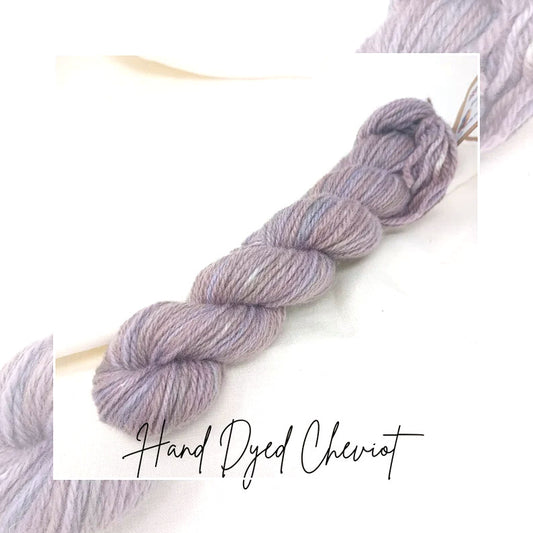 Hand Dyed Aran Yarn Cheviot Wool British Breed 50g ch19