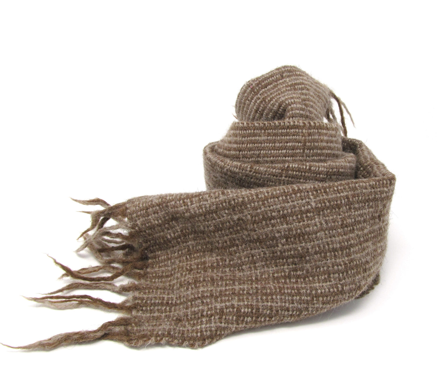 Handwoven scarf Alpaca & Shetland wool