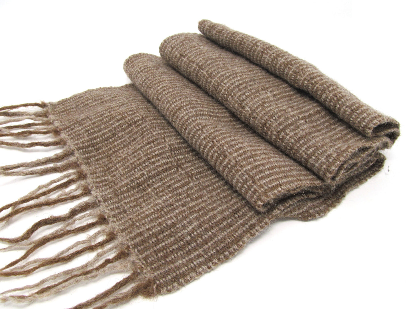 Handwoven scarf Alpaca & Shetland wool