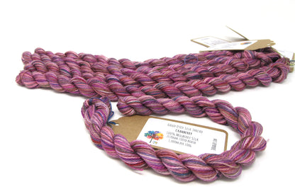 Cranberry Hand Dyed Mulberry Silk Thread 100yds