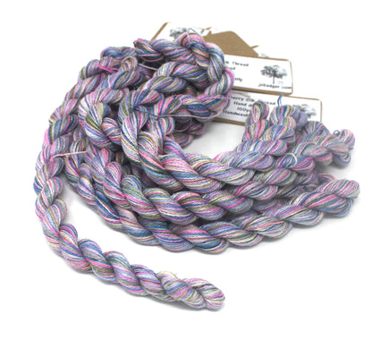 Lilac Tree Hand Dyed Mulberry Silk Thread 100yds