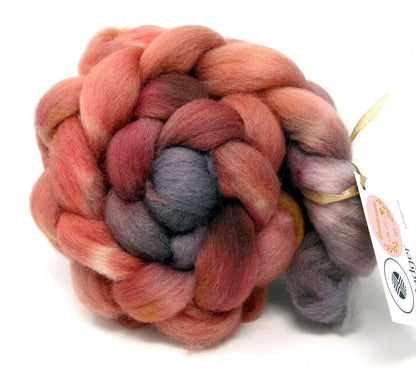 Whitefaced Woodland Hand Dyed Combed Wool Top  100g WW07