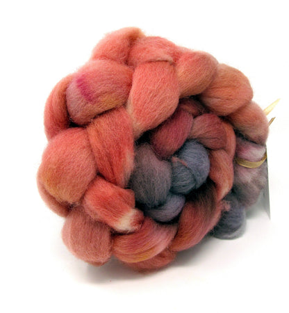 Whitefaced Woodland Hand Dyed Combed Wool Top  100g WW07