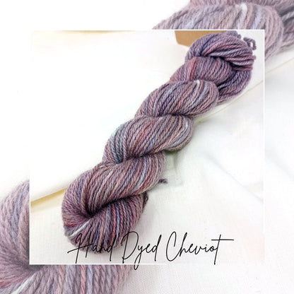 Hand Dyed Aran Yarn Cheviot Wool British Breed 50g ch11