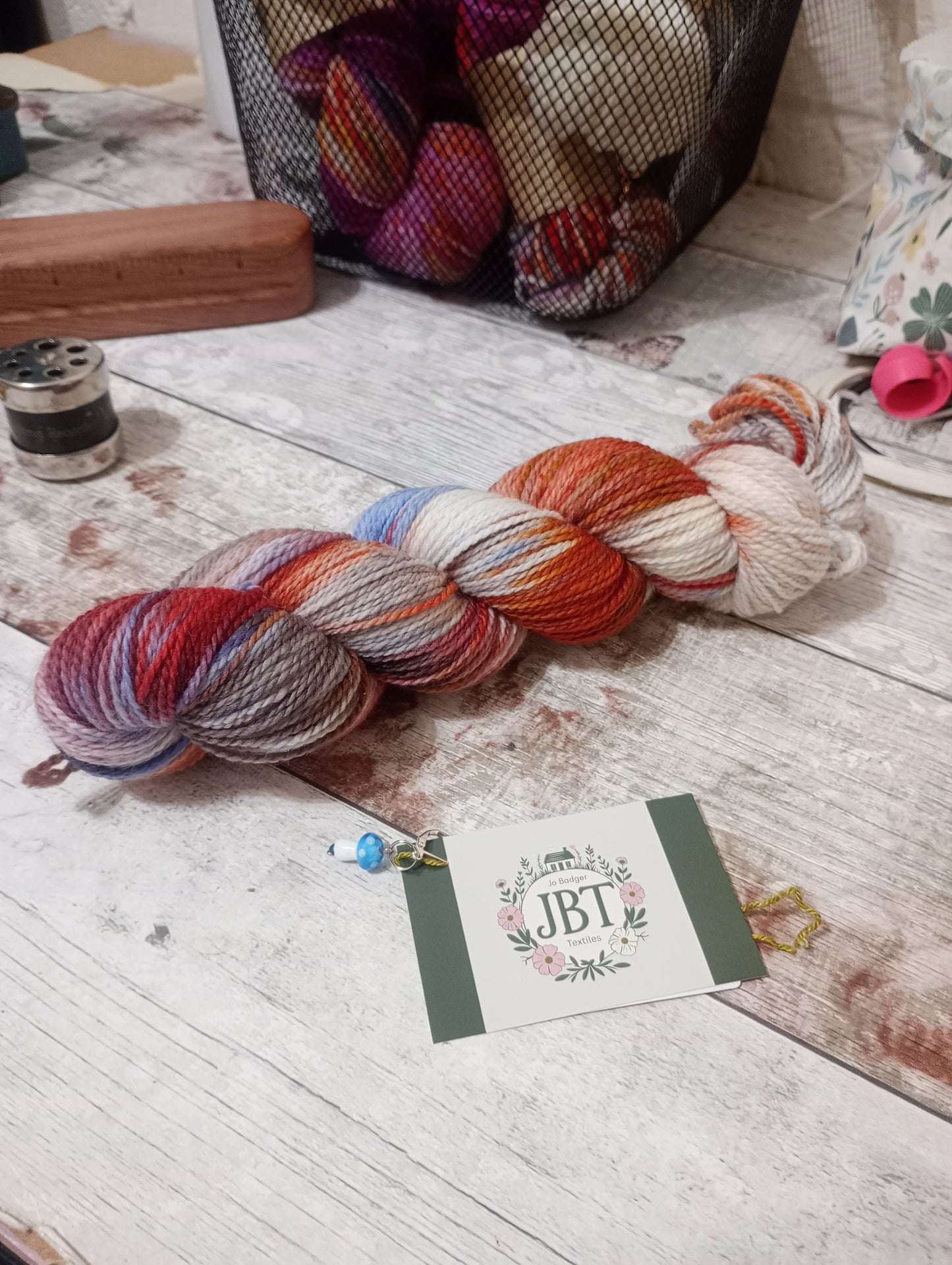 Hand dyed yarn #115 4ply  sw Merino wool & Nylon